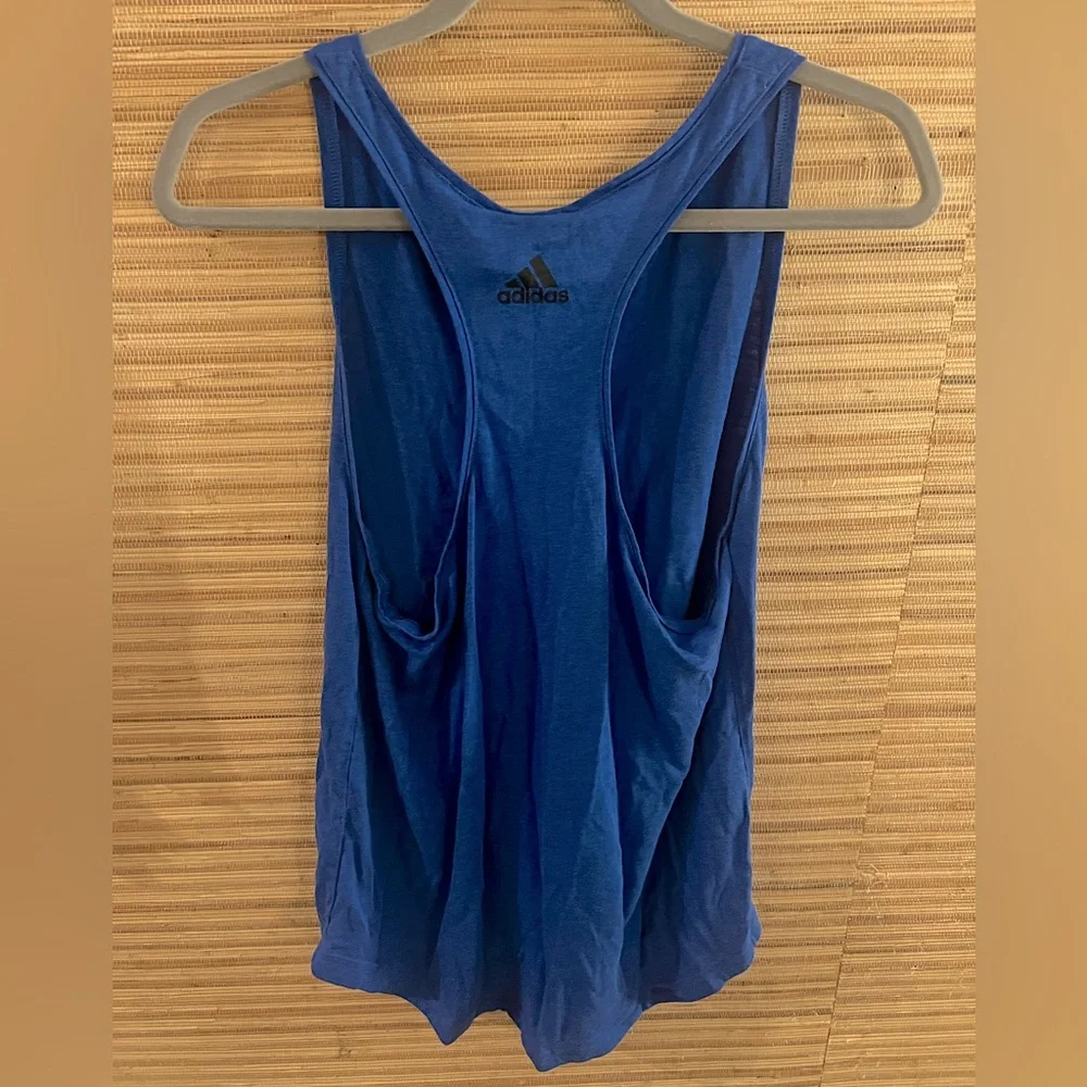 Blue Adidas Razorback Tank Top - Picture 6 of 8